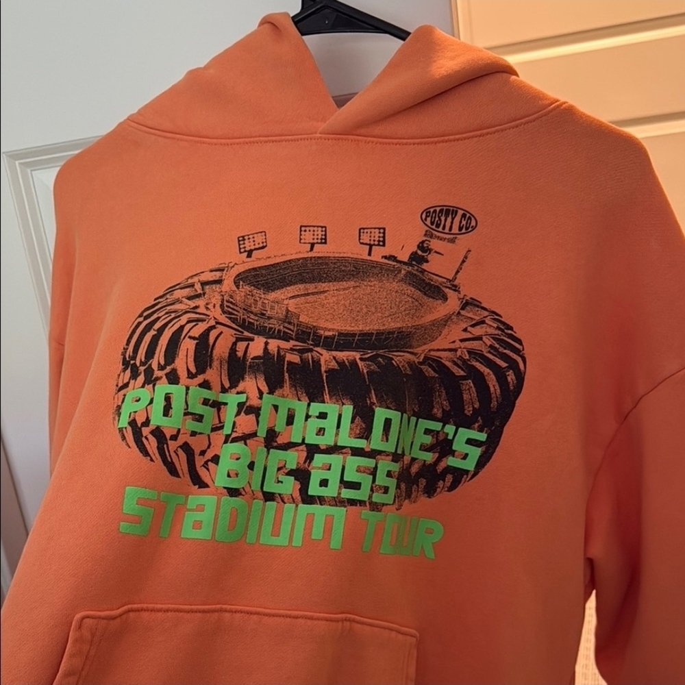 Orange Post Malone Stadium Tour Hoodie
